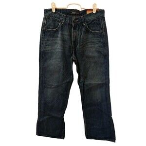 American Eagle Morrison Bootcut Jeans Mens 30x30 Lower Rise Dark Sandblast Wash